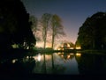 Magnesia Well Cafe and Boating Pond Valley Gardens Harrogate Starlit Night