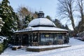 Magnesia Well Tea Room on a Sunny Snow Covered Day.