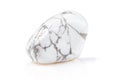 Magnesite or Howlite Mineral Gem Stone on White