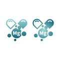 Magnesium capsule vector icon Royalty Free Stock Photo