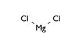 magnesium chloride molecule, structural chemical formula, ball-and-stick model, isolated image food additives e511