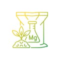 Magnesium fertilizer gradient linear vector icon Royalty Free Stock Photo