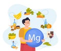 Magnesium Foods Composition Royalty Free Stock Photo