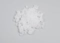 Magnesium nitrate powder on light grey background. Royalty Free Stock Photo