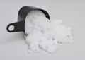Magnesium nitrate powder on light grey background. Royalty Free Stock Photo