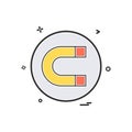 magnet icon vector design Royalty Free Stock Photo