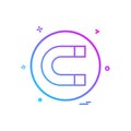 Magnet icon vector design Royalty Free Stock Photo