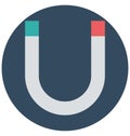 magnet, magnetic field, Isolated Vector icons that can be easily modified or edit