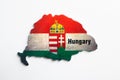 Magnet sticker of Hungary
