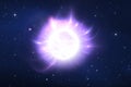 Magnetar - neutron star in deep space. For use with projects on science, research, and education