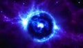 Magnetar neutron star on space. Generative AI