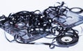 Magnetic audio tape reel Royalty Free Stock Photo
