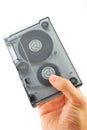 Magnetic backup computer tape given Royalty Free Stock Photo