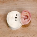 Magnetic Closure on Silicone Human Ear