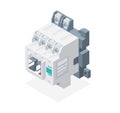 Magnetic contactor plc isometric designed