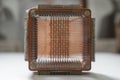 Magnetic-core memory - was the predominant form of random-access computer memory