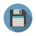 Magnetic floppy disc icon Royalty Free Stock Photo