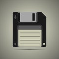 Magnetic floppy disc icon Royalty Free Stock Photo