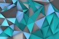 Magnetic geometric composition with shadows and grey triangles Royalty Free Stock Photo