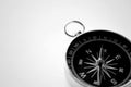 Magnetic handheld compass with copyspace Royalty Free Stock Photo