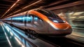 A magnetic levitation train, High-speed rail Royalty Free Stock Photo