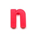 Magnetic lowercase letter N