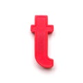 Magnetic lowercase letter T