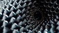 Magnetic Marvels: Exploring Macro Details of White Ferrofluid\'s Biogenic Hexagonal Structures