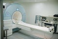 Magnetic resonance imaging scan or MRI machine device in hospital Royalty Free Stock Photo