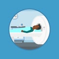 Magnetic resonance imaging vector illustration.