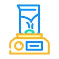 magnetic stirrer color icon vector illustration