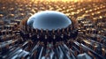 The Magnetic Symphony: A Captivating Photo of Ferrofluid\'s Hypnotic Dance