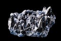 Magnetite Mineral Isolated on Black Royalty Free Stock Photo
