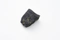 Magnetite mineral isolated over white Royalty Free Stock Photo