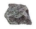 Magnetite ore (iron ore) isolated on white