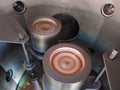 Magnetron sputtering source with two inch titanium target Royalty Free Stock Photo