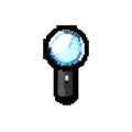 magnifer magnifying glass game pixel art vector illustration Royalty Free Stock Photo