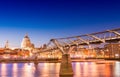 Magnificence of Millennium Bridge, London - UK Royalty Free Stock Photo
