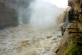 The magnificence of Yellow River hukou waterfall Royalty Free Stock Photo