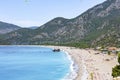 The magnificent Aegean Sea and one of the beautiful coasts in Fethiye.