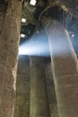 Magnificent and ancient temple of Edfu, located on the western bank of the Nile River in Egypt, Africa