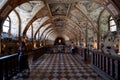 The magnificent Antiquarium room, the oldest preserved room within the Munich Residenz (MÃ¼nchner Residenz). Royalty Free Stock Photo