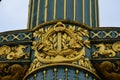 Magnificent antique lanterns in the Place de la Concorde in Paris, France