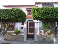 The magnificent architecture of South America. Venezuela. Maracay. Colonial style. A picturesque colonial village