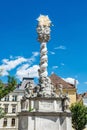 Magnificent baroque column, Sopron, Hungary Royalty Free Stock Photo