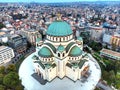 Magnificent biggest ortodox church temple of Saint Sava in Belgrade, Serbia hram Svetog Save Royalty Free Stock Photo