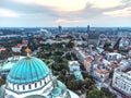 Magnificent biggest ortodox church temple of Saint Sava in Belgrade, Serbia hram Svetog Save Royalty Free Stock Photo