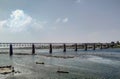 Magnificent Bridge on Flowing River Landscape