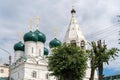 Russia Kostroma July 2020. A beautiful church in the Russian style in the city center.