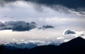 magnificent cloudscape over the alps